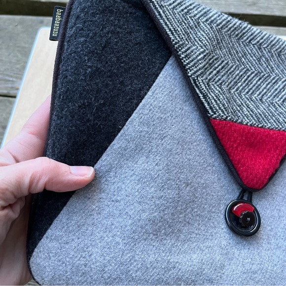 Baabaazuzu Upcycled Wool Pouch Tote Case Bag - Picture 5 of 15